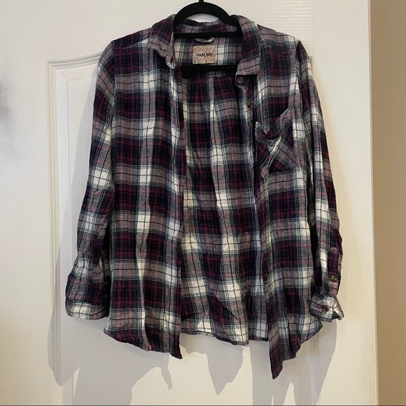 Plaid button up - Picture 1 of 2